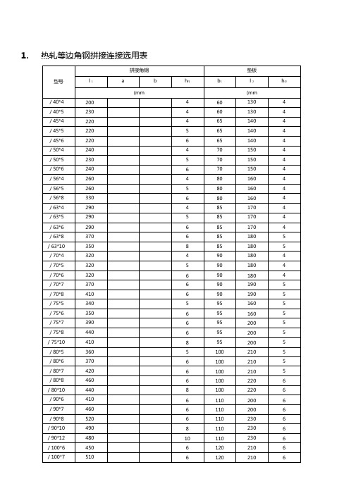 型钢对接标准