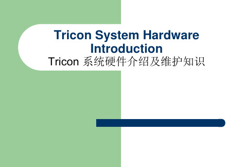 硬件 Tricon的系统模件三