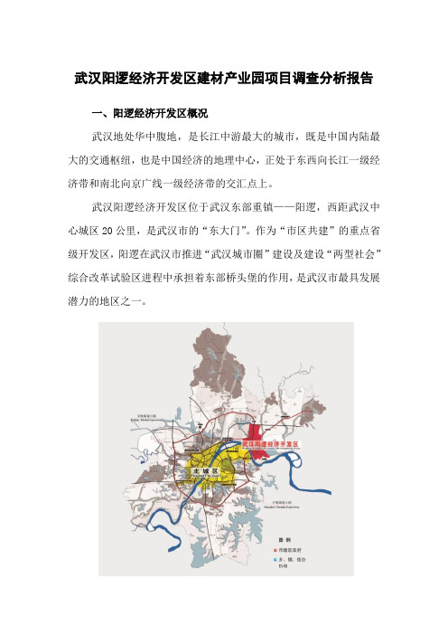 阳逻经济开发区工业地块调查报告