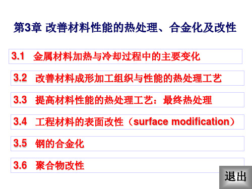 改善材料性能的主要途径