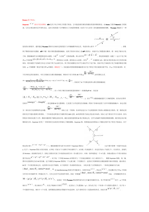 Peskin量子场论译文1