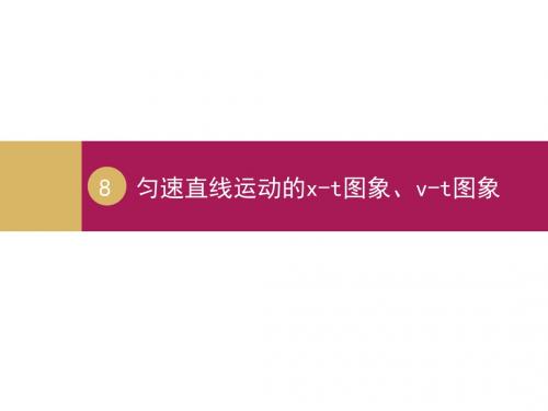 1.8匀速直线运动的x-t图象、v-t图象
