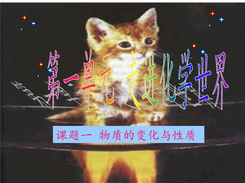《物质的变化和性质》参考课件1
