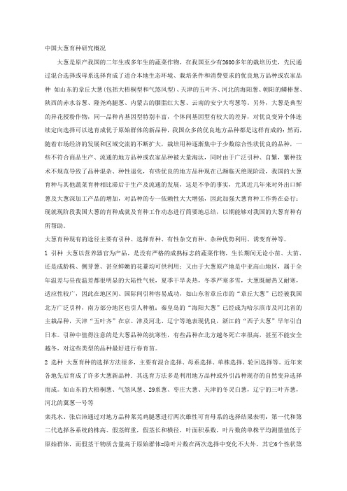 中国大葱育种研究概况