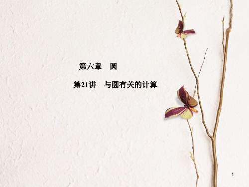 山东省滨州市中考数学复习 第六章 圆 第21讲 与圆有关的计算课件.pptx