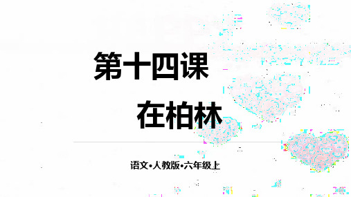 六年级上册语文课件-14  在柏林人教(部编版) (共20张PPT)