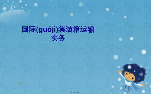国际集装箱运输实务