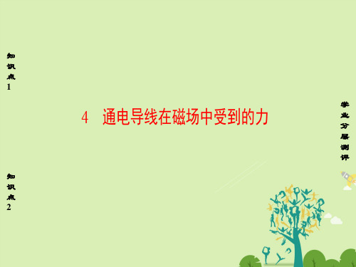 高中物理第3章磁场4通电导线在磁场中受到的力课件新人教版选修3-1