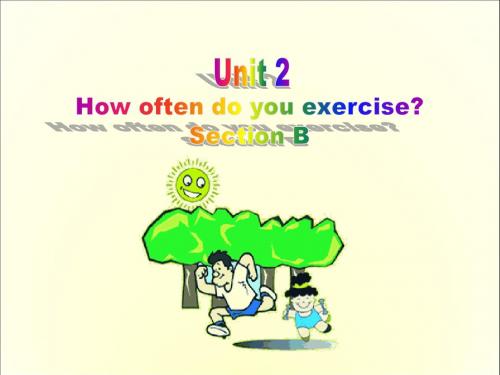 2013人教版新目标八上unit2 how often do you exercise section B