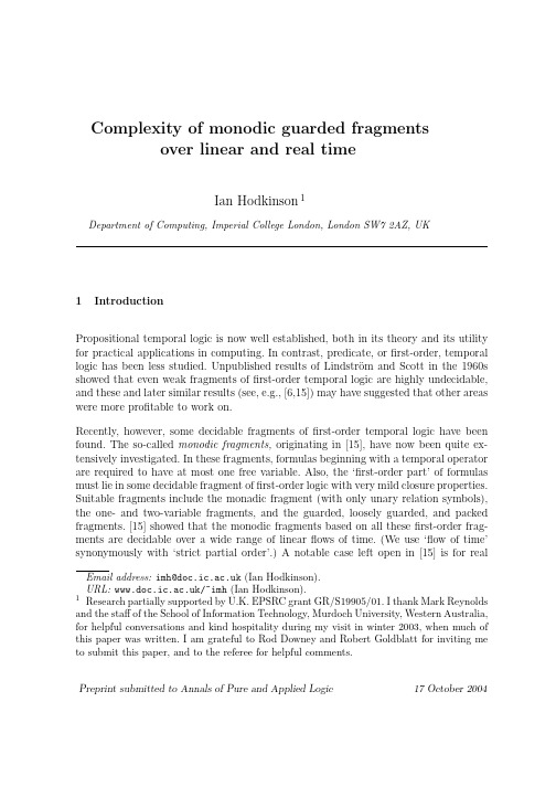 Complexity of monodic guarded fragments over linear and real time