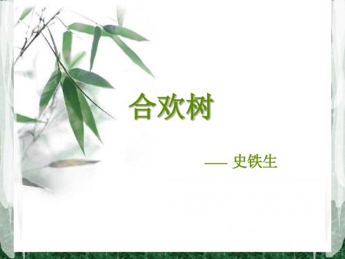 合欢树-教学课件