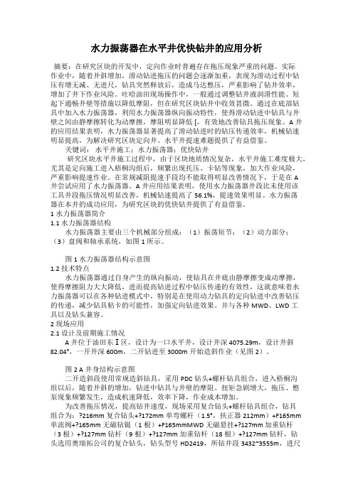 水力振荡器在水平井优快钻井的应用分析