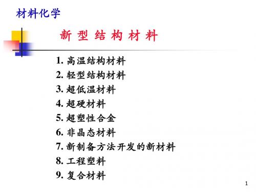 材料化学导论第6章_新型结构材料(2).