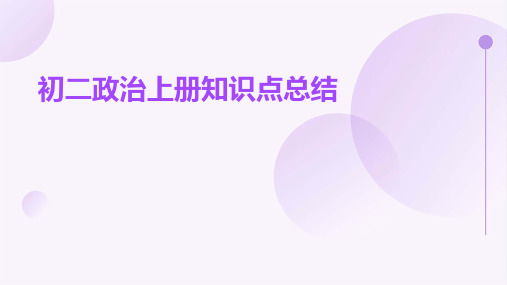初二政治上册知识点总结PPT