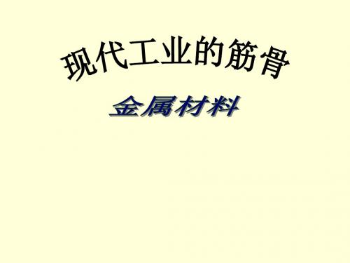 化学：第六章《金属》复习课件(1)(粤教版九年级下)