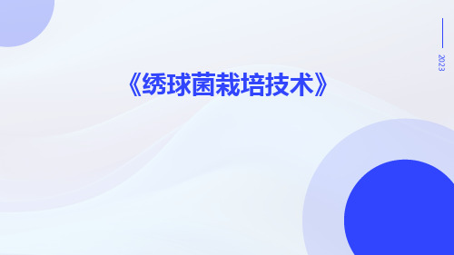 绣球菌栽培技术
