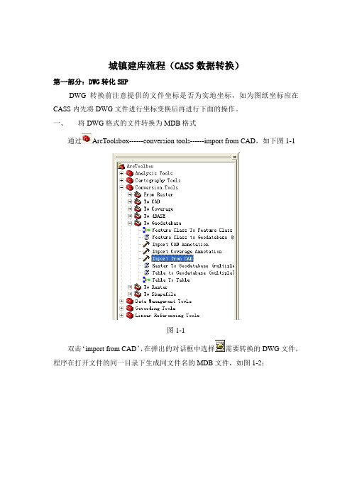 CASS转换及建库流程