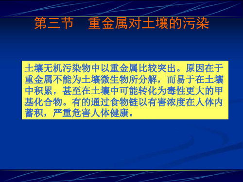 土壤中重金属元素的迁移转化1