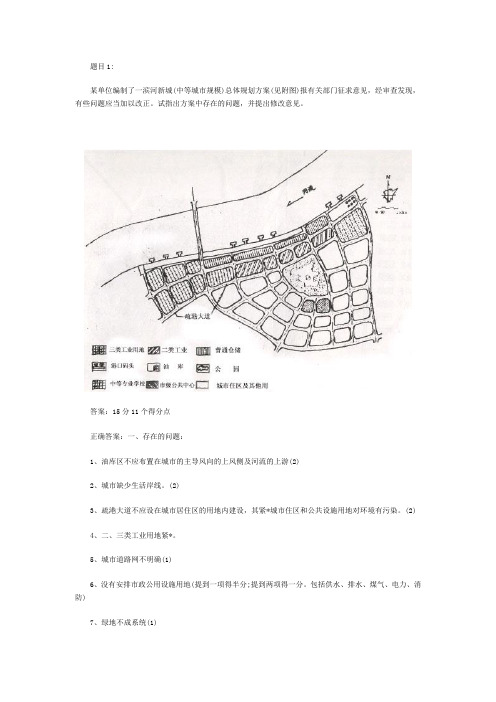 2008城市规划师《城市规划实务》预测模拟题一