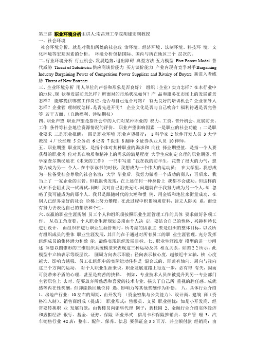 职业环境分析