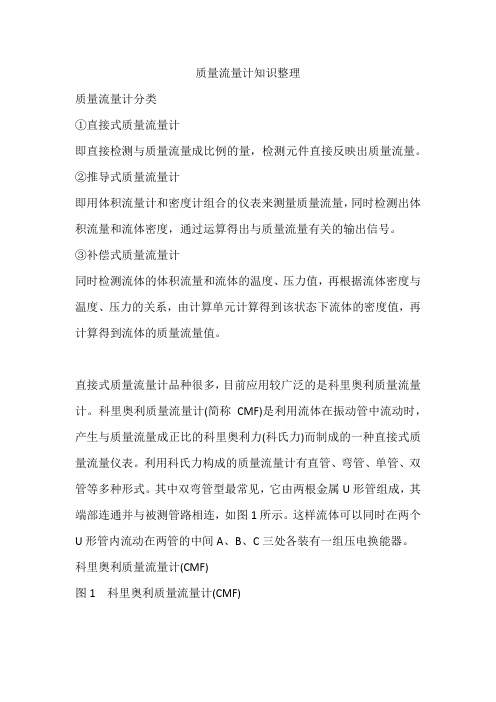质量流量计知识整理