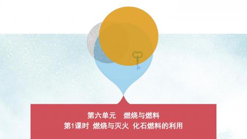 中考化学复习第一部分基础过关第六单元燃烧与燃料第1课时燃烧与灭火化石燃料的利用课件