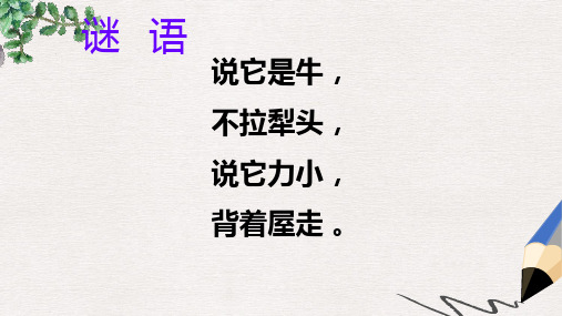 【推荐】三年级语文上册 第6课 蜗牛公开课课件