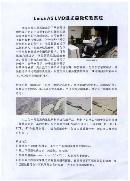 Leica AS LMD激光显微切割系统