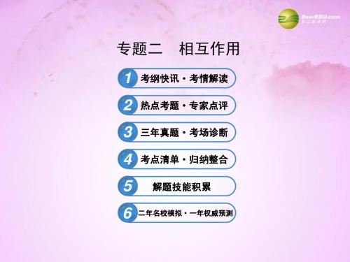 2013年高考物理三轮冲刺 专题二 相互作用课件