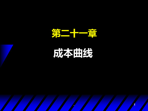 第21章-成本曲线PPT课件