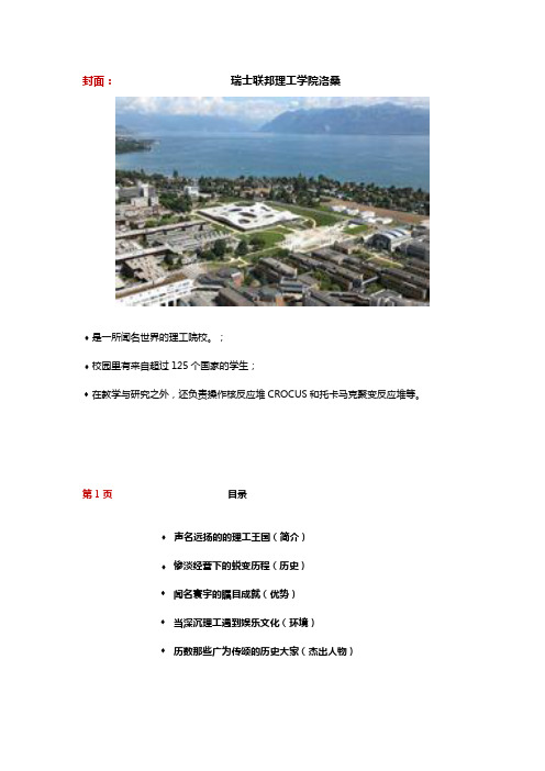 洛桑联邦理工大学