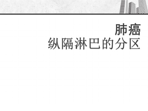 肺癌纵隔淋巴结新分区CT  ppt课件