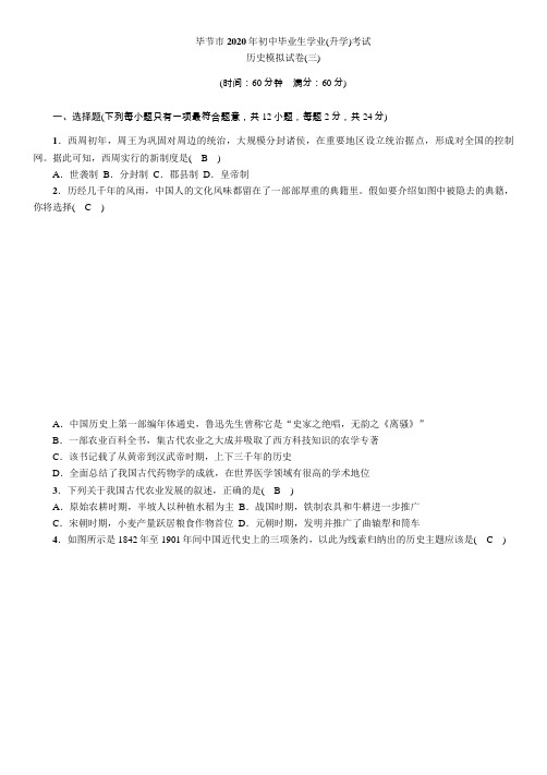 2020年 中考特训方案 历史考点精讲 (83)