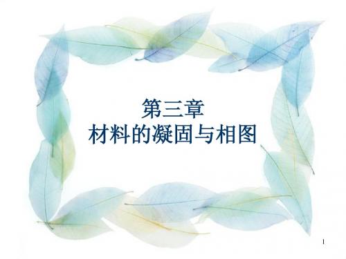 第3章 材料的凝固与相图