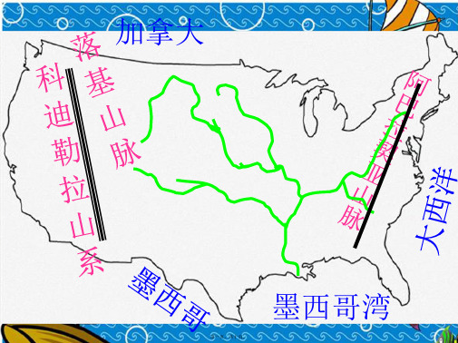 七年级地理下册 第九章《西半球的国家》复习课件 