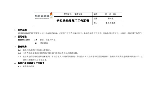 04组织结构及部门工作职责