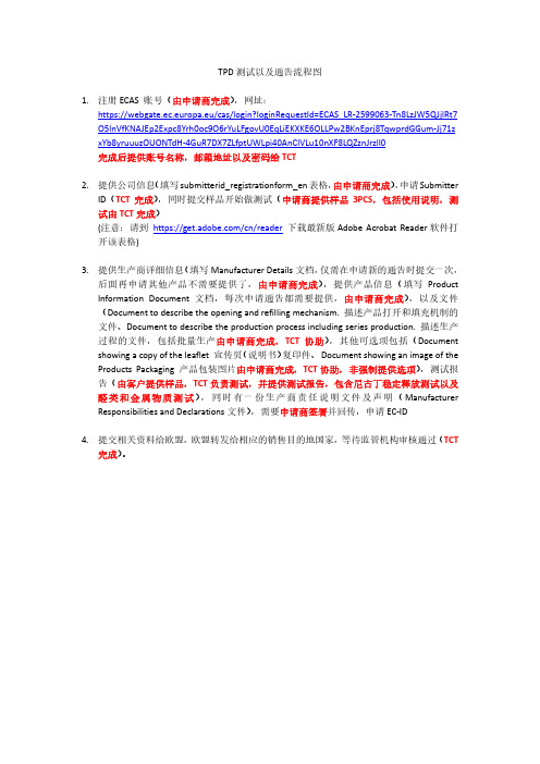 TPD操作流程