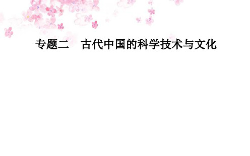 金版学案 历史·必修3(人民版)课件：专题二 三中国古典文学的时代特色