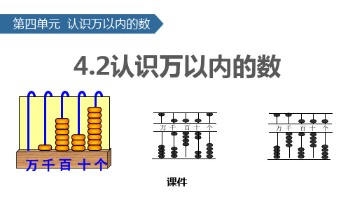 苏教版二年级下册数学《认识万以内的数》研讨说课复习课件