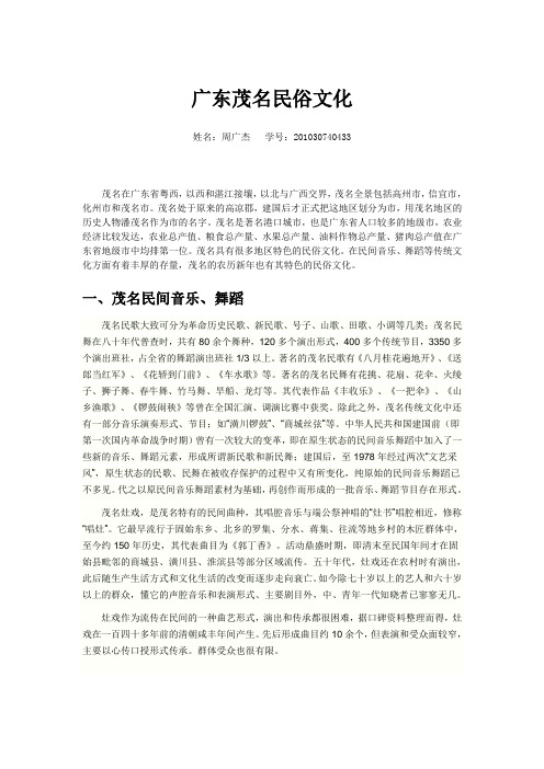 广东茂名民俗文化