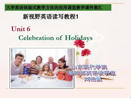 unit 6 Celebration of Holidays