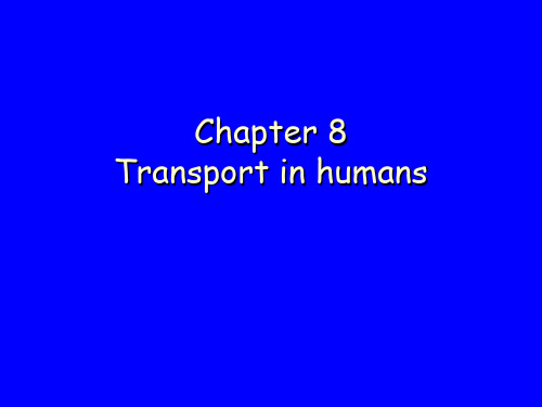 IGCSE Biology Chapter8-transport