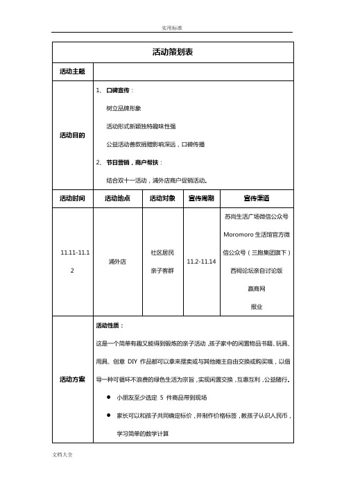 汽车后备箱文创集市精彩活动方案设计