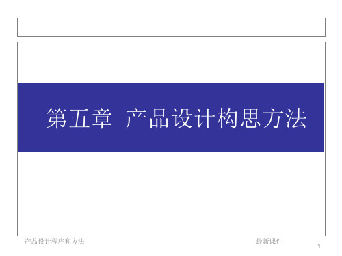 产品设计I-4产品设计构思方法PPT课件