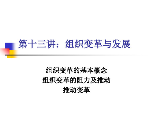 企业组织变革及发展(ppt 26页)
