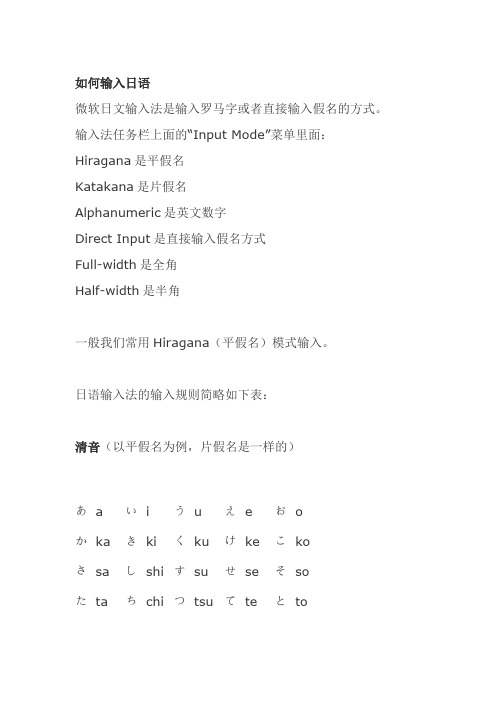 日语输入法