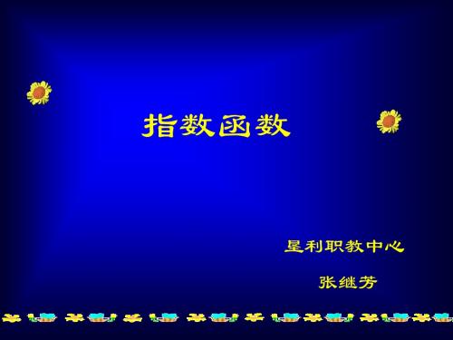 指数函数讲课课件
