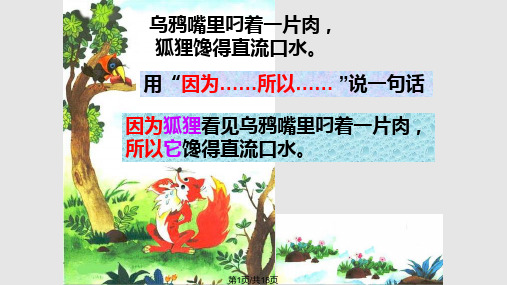 小学语文一年级下册狐狸和乌鸦PPT课件