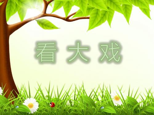《看大戏》课件1