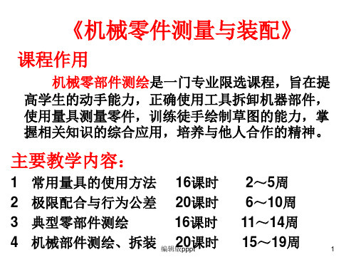 机械零部件测绘ppt课件